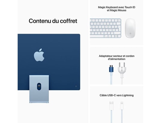 Apple M1 iMac 24インチ 256GB Blue 24インチiMac [整備済製品] 8コアCPUと8コアGPUを搭載したApple