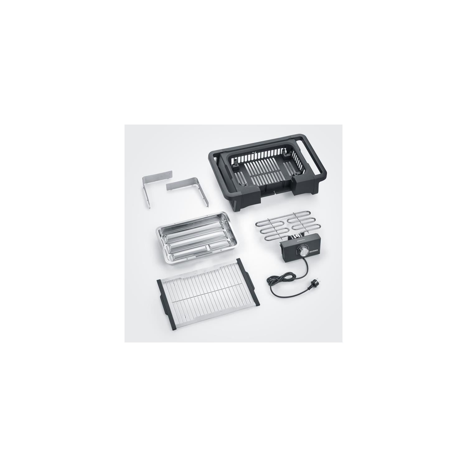 Barbecue De Table Électrique SEVERIN 2500W - Grille Inox 996cm²