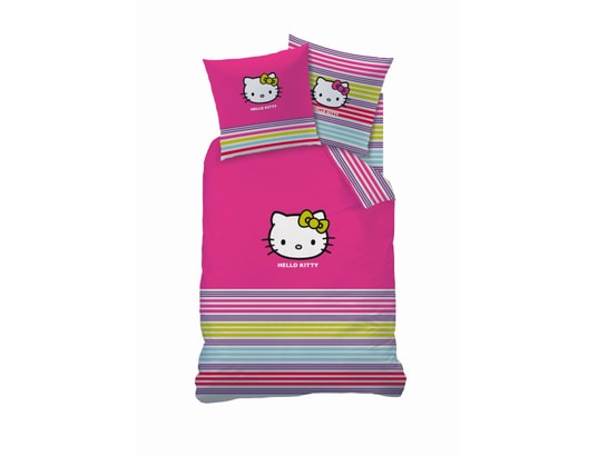 Parure de lit housse de couette CTI Parure hdc 140x200 + to 63x63 Hello