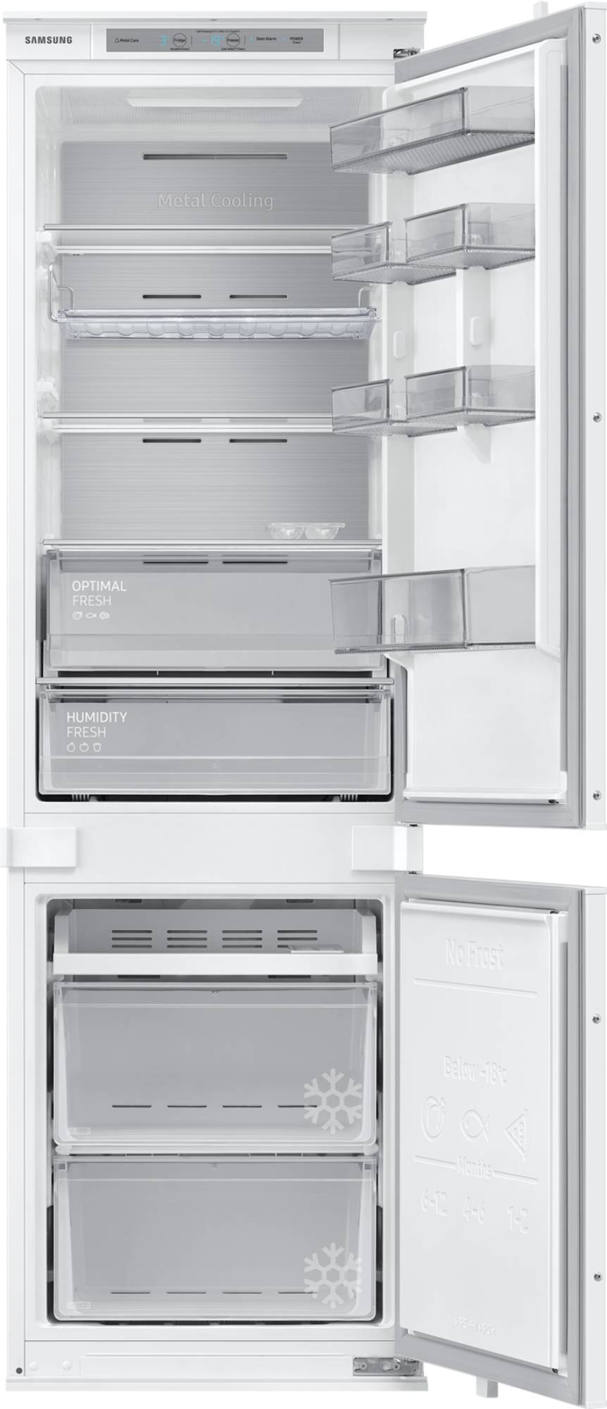 Samsung BRB26705DWW Series 5 178cm Integrated 60/40 Frost Free Fridge  Freezer - Appliance City