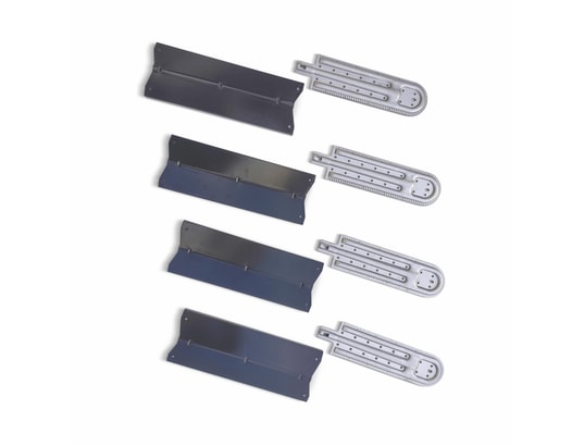 Lot De 4 Cache-brûleurs Barbecue Universels - Acier Inoxydable, Réglable 29-43 Cm - Compatible Charbroil, Landmann, Etc.