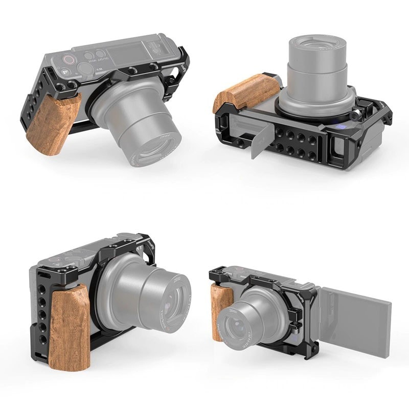 Cage SmallRig + Poignée Bois Pour Canon R6 Mark II – Occasion, Bon état