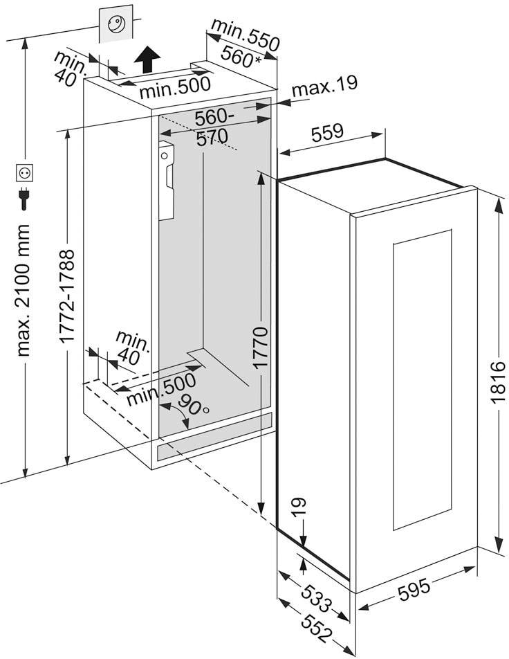 Cave à vin encastrable de service + vieillissement LIEBHERR EWTGB358321 Pas Cher