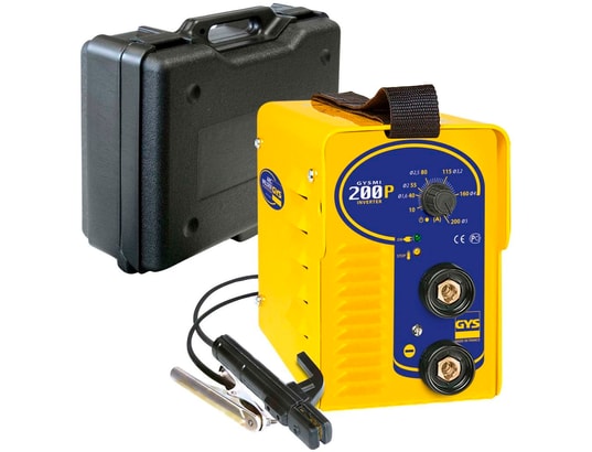 GYS, GYSMI 200A, Poste à Souder à L'Électrode Enrobée 200A Monophasé 230V ( MMA), Arc Force, Antisticking, Hot Start, Avec Porte-électrode, Câble De Masse
