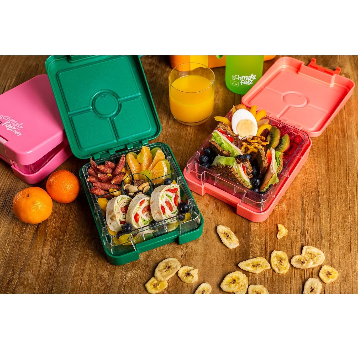 Lunch Box Bento Enfant Schmatzfatz - Sans BPA, Lavable Lave-Vaisselle