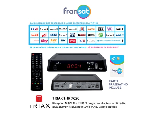 PHILIPS DSR 3031 F - Terminal numérique Fransat HD avec carte