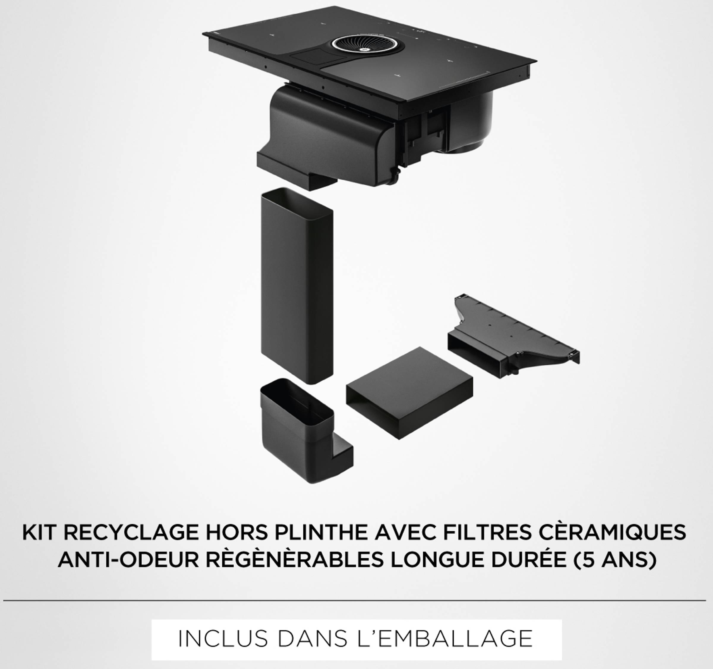 ELICA Nikolatesla Flame BL, 88 cm, 4 foyers Plaque gaz Pas Cher