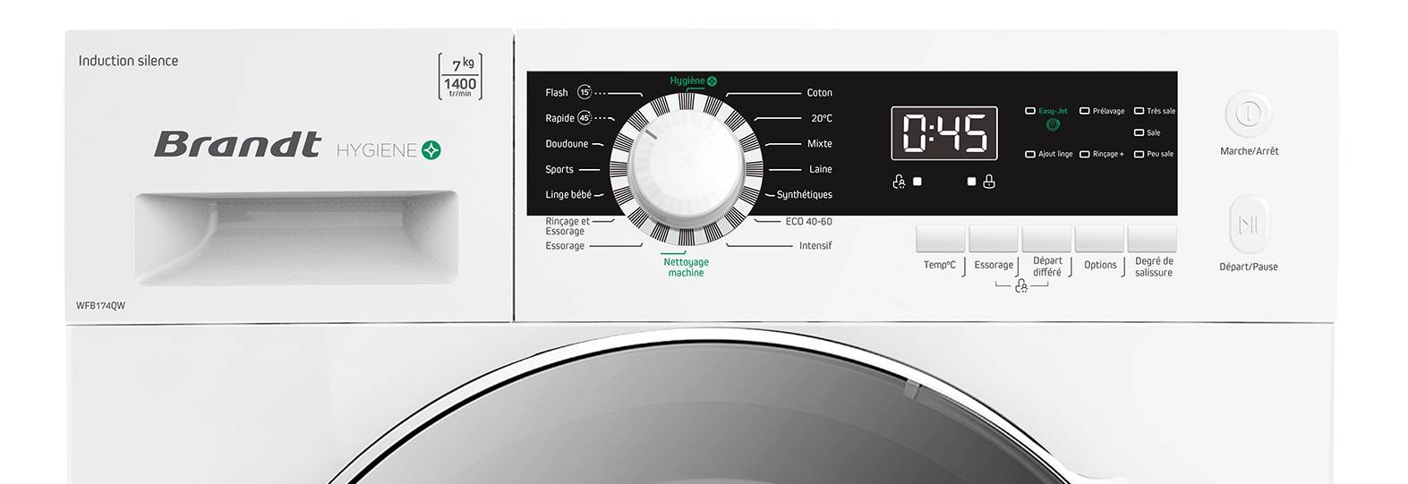 Lave linge Frontal BRANDT WFB174QW Pas Cher — free download
