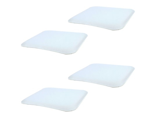 Lot De 4 Coussins D'assise Antidérapants LESLIE, En Feutre Gris 16074