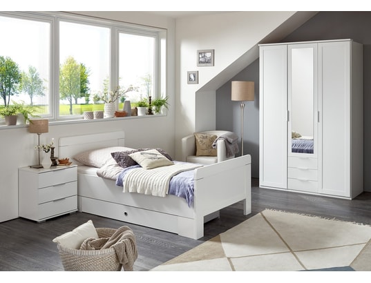 PEGANE Chambre a coucher complete enfant lit tiroir chevet armoire