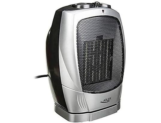 Radiateur Soufflant Céramique ADLER 1000W - Minuterie 8h, Réglage Température 10-49°C, écran Tactile, Gris - 3