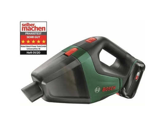 Aspirateur a main sans-fil bosch universalvac18 set batterie