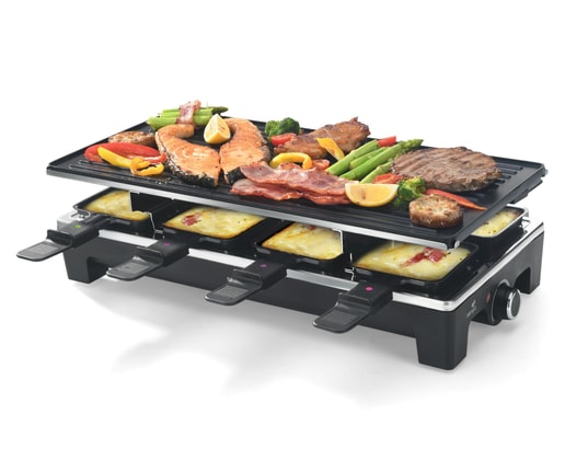 SENYA Appareil &agrave; raclette 3en1 pour 8 personnes sweet cheese