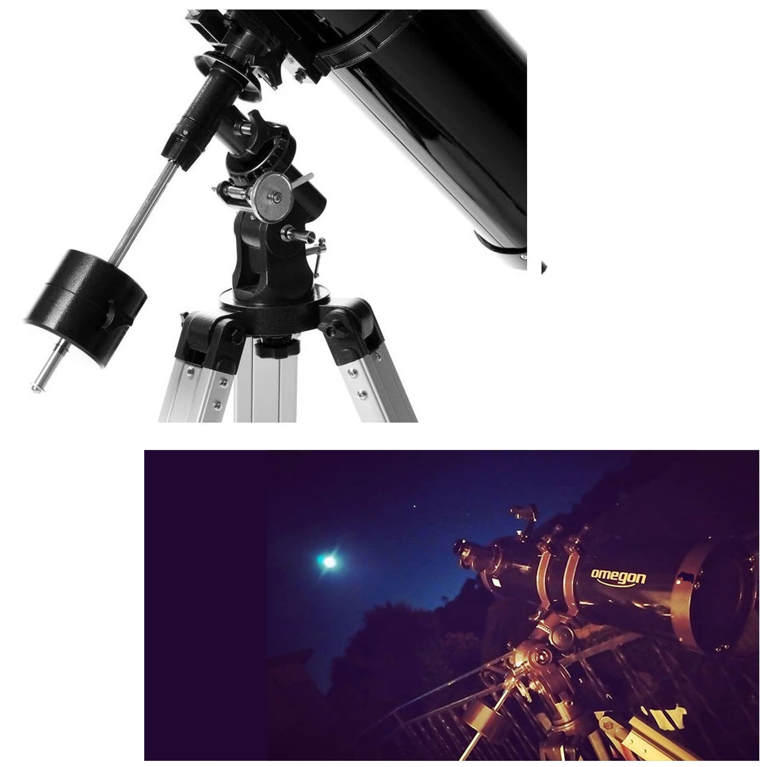 Omegon Teleskop N 130 920 Eq 2 Télescope omegon newton 130/920 eq-2 + monture équatoriale + oculaires