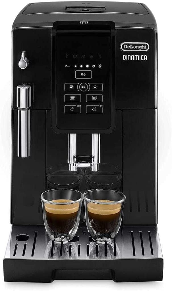 Machine à Expresso Automatique De'Longhi ECAM353.75.B Avec LatteCrema - 6 Boissons En 1 Touche, écran Tactile, Mousseur à Lait Intégré (noir)