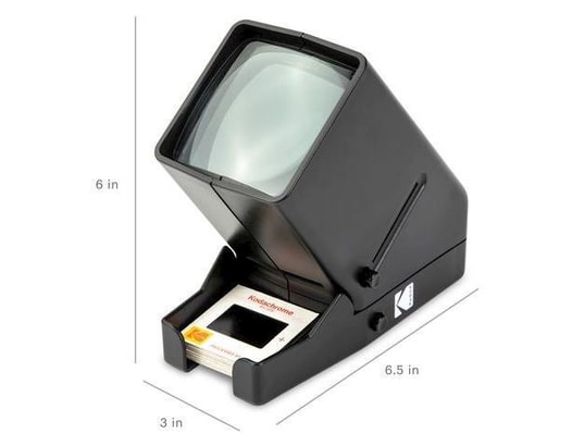 Visionneuse Diapositives 35mm Avec Lumière LED - Grossissement 3X Pour Négatifs Et Films Anciens