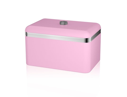 Retro Bin Boîte à Pain Pour Garder Le Pain Et Les Petits Pains Frais Vintage Swan Rouge Swka1014rn 86481188