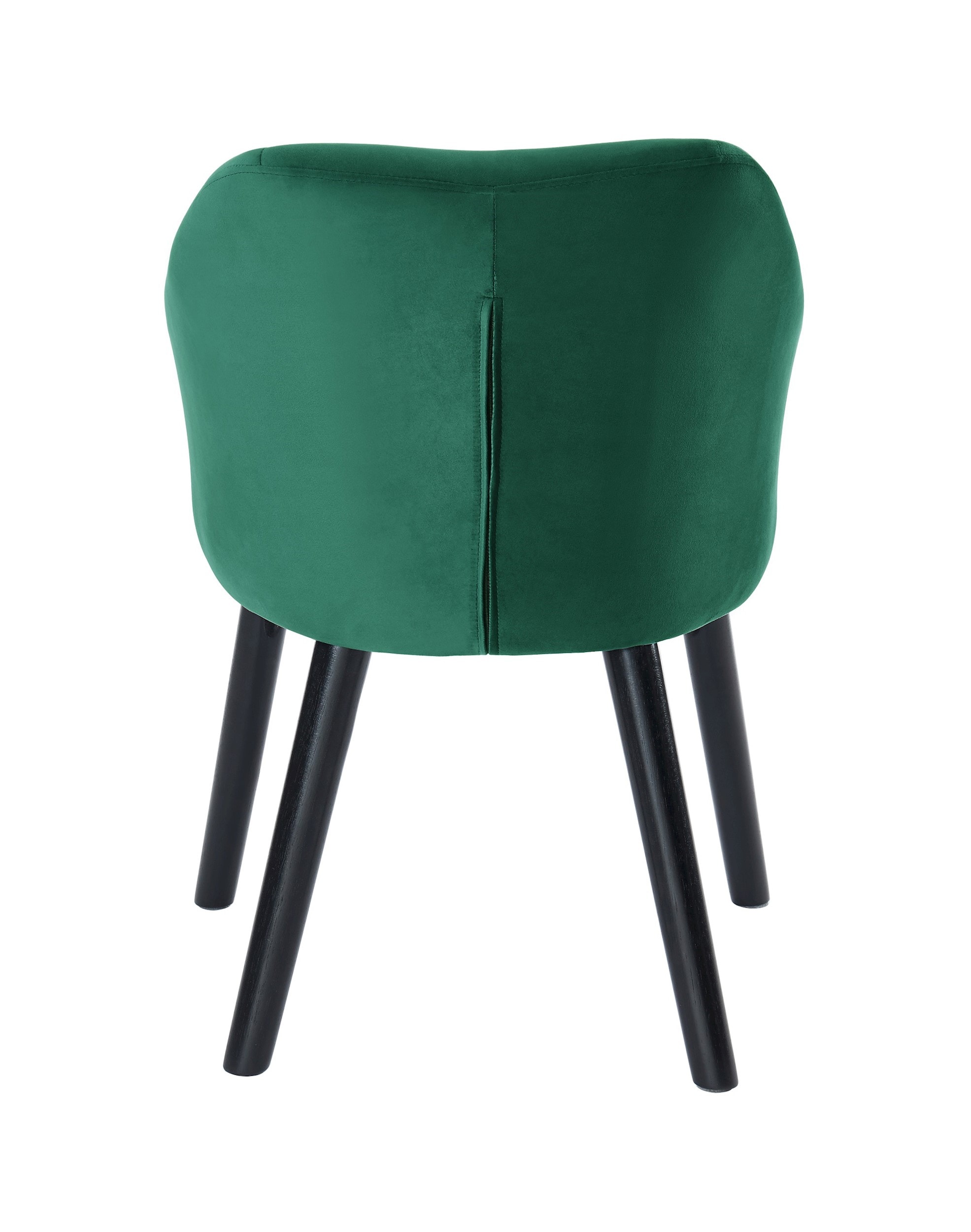 Fauteuil Hilda Velours Côtelé Vert - Piètement Bois Et Doré - Style Scandinave - Hauteur D'assise 43.5cm