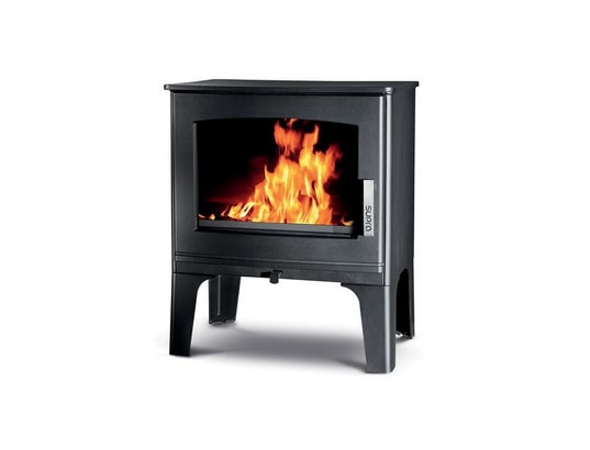 Poêle à bois fonte 7kw noir - geno SUPRA
