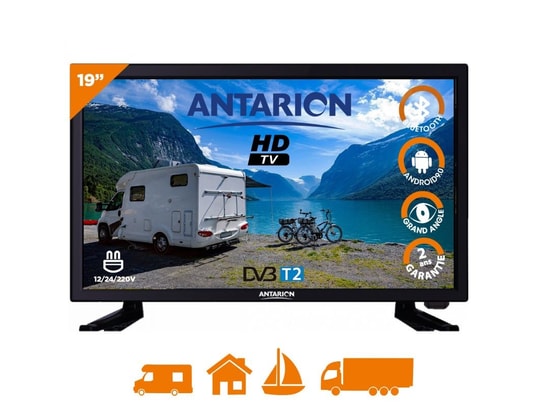 ANTARION TV19SMART - Antarion tv led 19 48cm téléviseur hd bluetooth