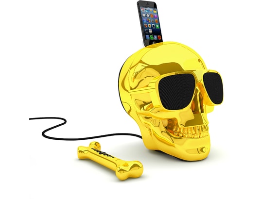 Enceinte Bluetooth Jarre Aeroskull HD+ Noir Mat - Design Tête De Mort - Son Puissant 120W - Subwoofer Intégré - 6