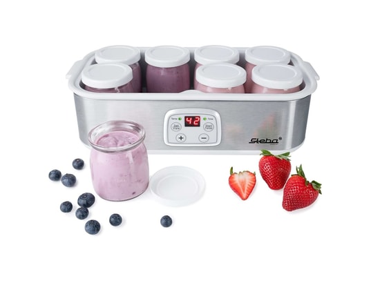 Steba yaourtière jm 3 8x180 ml tasse en verre STEBA Pas Cher - UBALDI.com