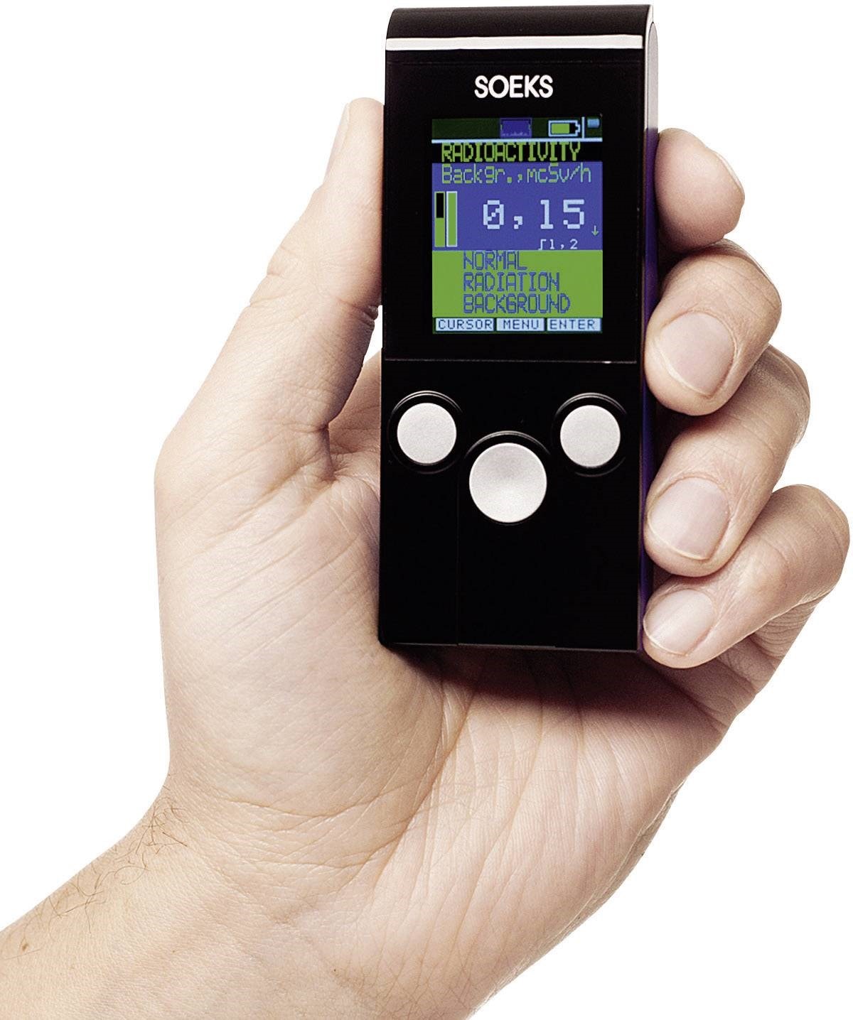 Geiger Compteur Détecteur De Rayonnement Nucléaire, Alarme De Dosage Professionnelle, Détecteur Radioactif De Haute Précision, Testeur De Données Gamma X Ray Dosimètre Marbre/1083 (couleur : Noir