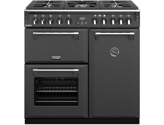 Piano de cuisson STOVES RICHMOND DELUXE 90 DFT ANTHRACITE Pas Cher