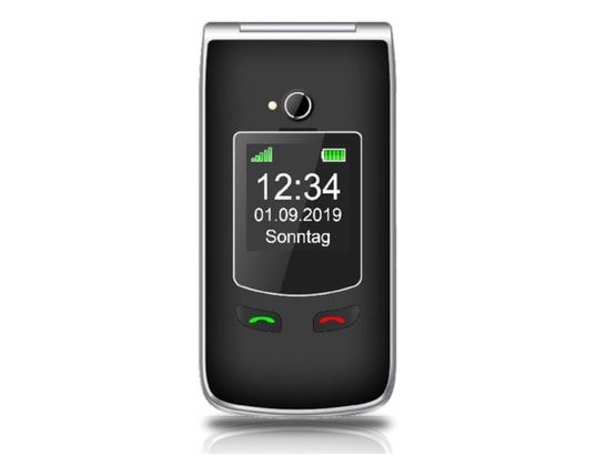 Téléphone à Clapet Bea-fon SL646 Silverline – Débloqué, Gris, écran 2,8 Pouces, Tout Neuf