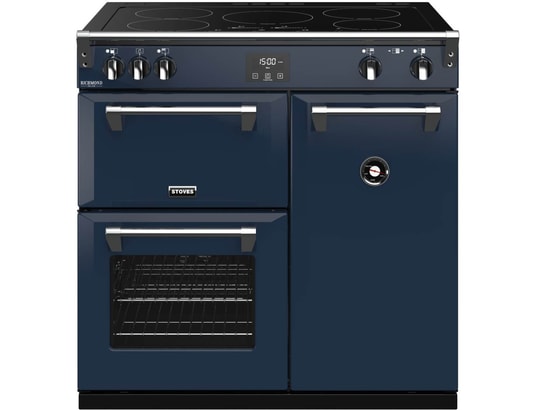 Piano de cuisson STOVES RICHMOND DELUXE 90 EI BLEU NUIT Pas Cher