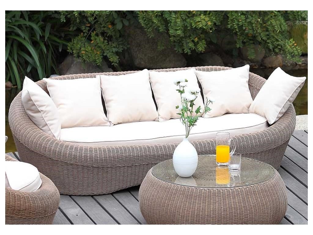 Réparation Salon De Jardin En Résine Tressée Salon de jardin en résine tressée caramel: canapé, 2 fauteuils et table