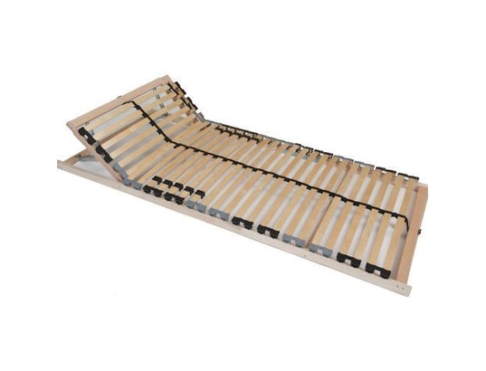 Sommier à Lattes 7 Zones 140x200 Cm - Tête Réglable, Ceinture Centrale, 28 Lattes, Max 180 Kg - 11