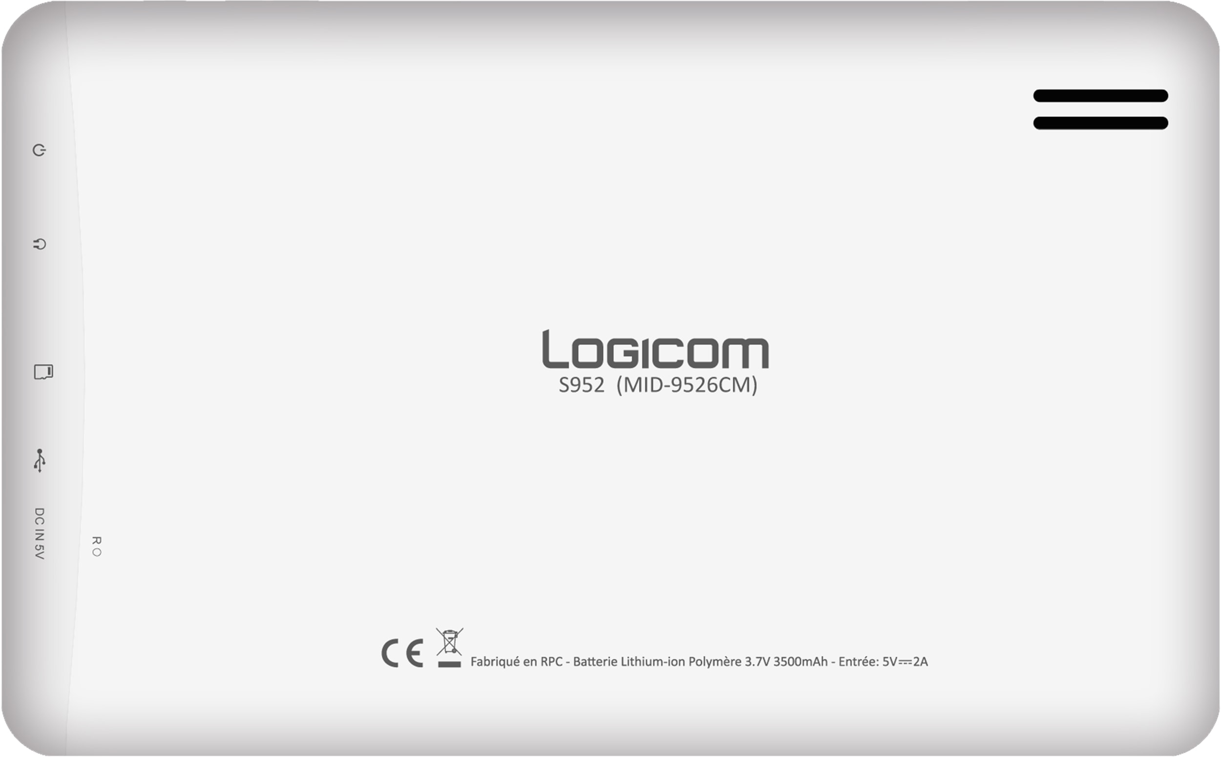 LOGICOM S952 - 4 Go - Tablette tactile Pas Cher