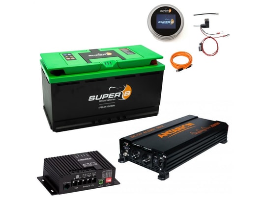 Pack Super B Batterie Lithium Epsilon 150ah 12v + Convertisseur 2000w ...