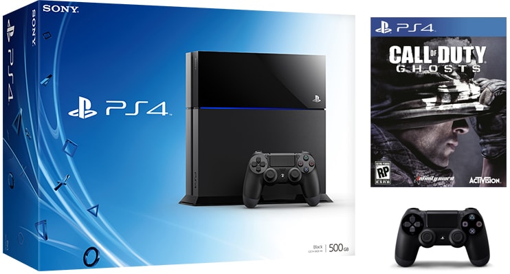Console PS4 SONY PS4 500 Go + Dualshock 4 + Call Of Duty Ghost PS4 Pas