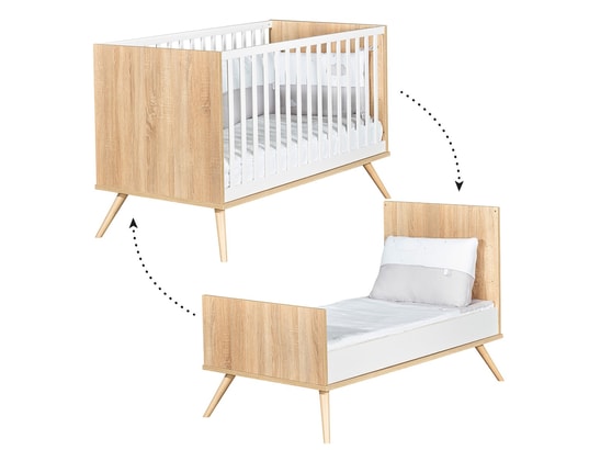 Lit évolutif 70x140 et commode avec plan à langer offert seventies