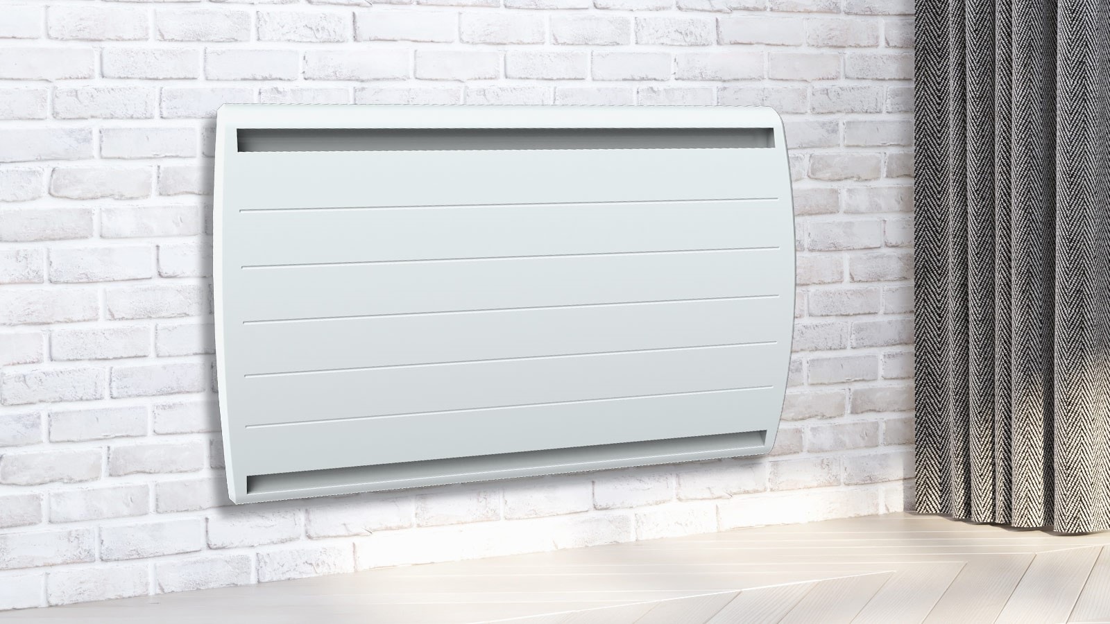Radiateur électrique Inertie Sauter Helka 2000W – Double Cœur De Chauffe – Finition Anthracite Mat