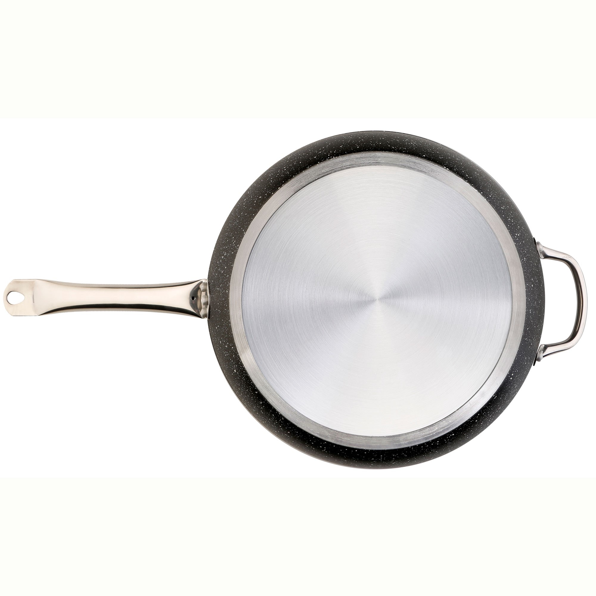 Poêle à Paella WECOOK! Granite 46 Cm | 12 Portions, Aluminium Pressé 3 Mm | Compatible Induction, Gaz, Vitrocéramique | Revêtement Antiadhésif Sans PFOA