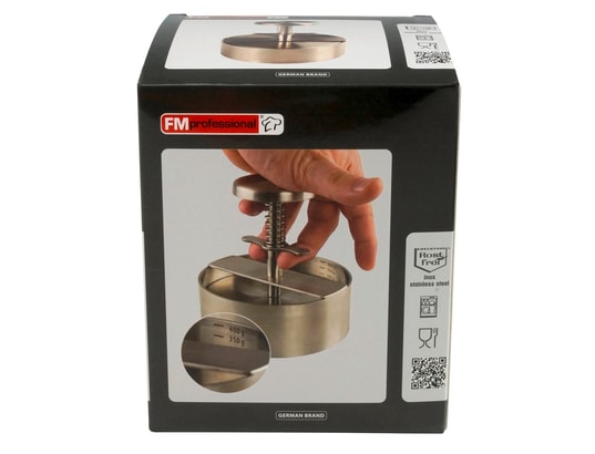 Presse à Hamburgers FM Professional - Inox Pour Steaks 100-400g | Facile à Nettoyer