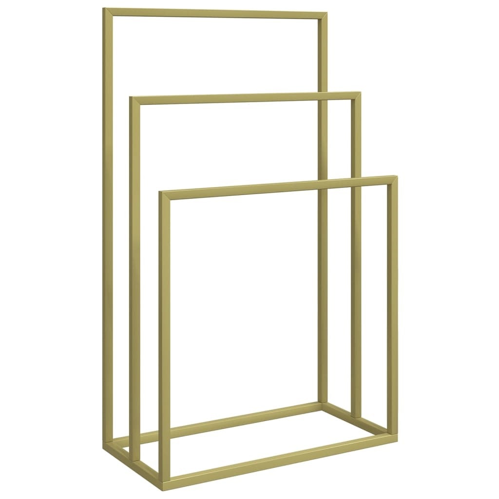 Porte-serviettes Sur Pied FRAMADO Vivo - 4 Barres - Blanc - 45x29x96 Cm - Stable Sans Montage