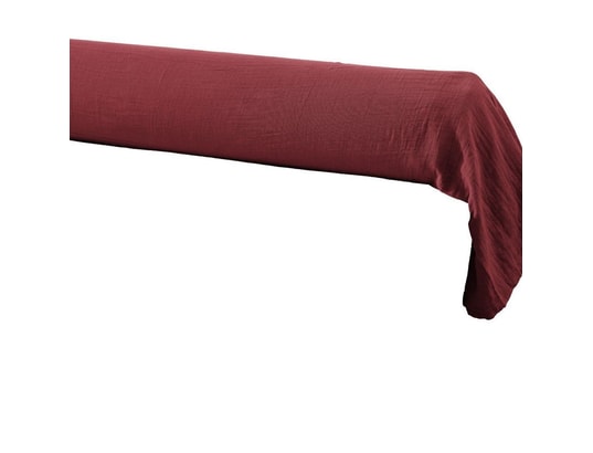 Federa Per Cuscino Lungo 85x185 Cm (LOTTO DI 2) Home Linge Passion In Puro Cotone Rosa Cipria – Morbido E Di Alta Qualità Con Certificazione OEKO-TEX.