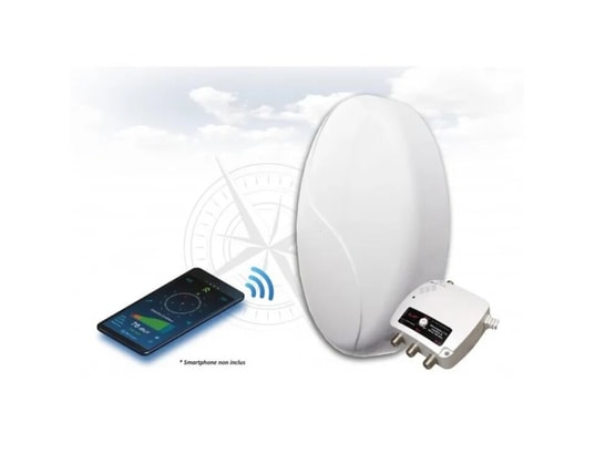 Antenne TV TNT HD UHF Trinappe Passive CLEVER - Filtre 5G LTE 700 MHz - Gain 20 dBi, Bande de fréquence 470/790 MHz, 470/700 MHz