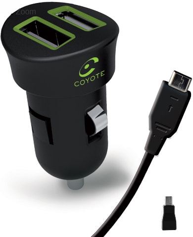 QDOS Chargeur Allume Cigare 3 Ports USB - Téléphonie