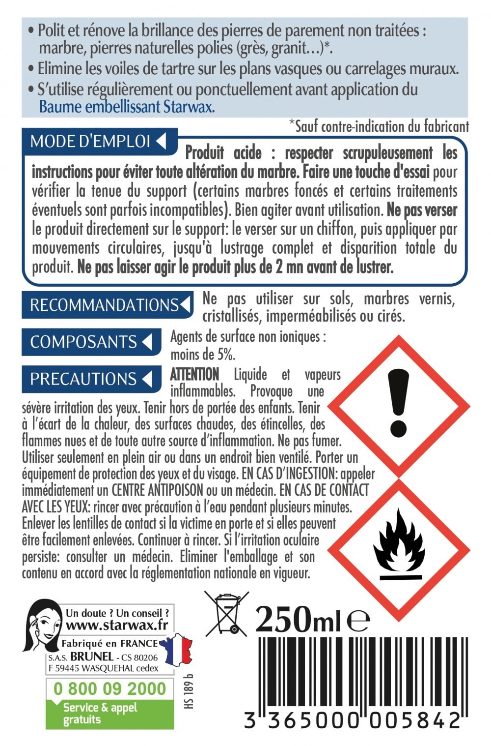 Patine Pour Marbre Easylab – 250 Ml – Incolore – Réf 0003