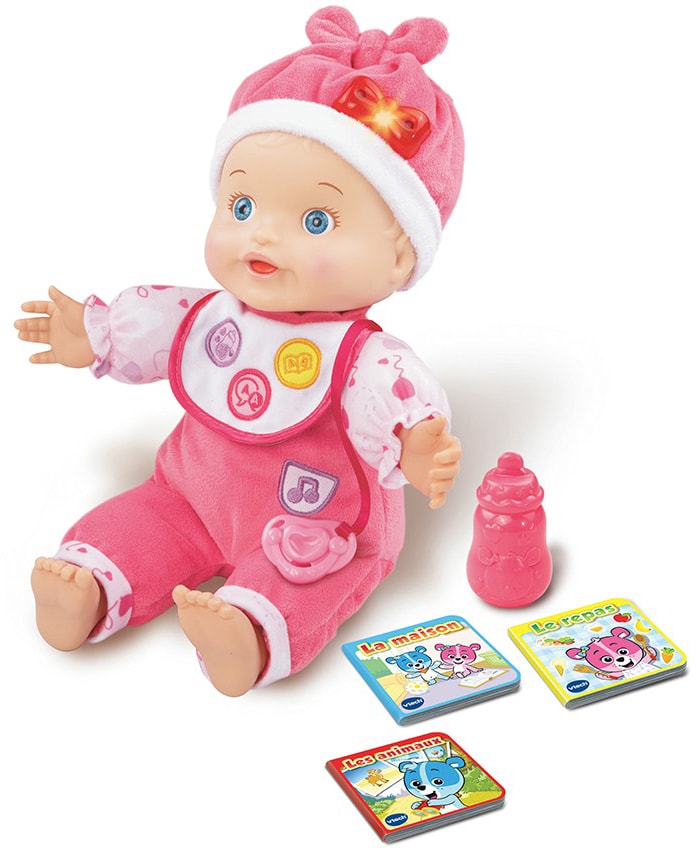 Jouet d eveil VTECH Little Love mon bebe apprend a parler 153905 Pas Cher UBALDI