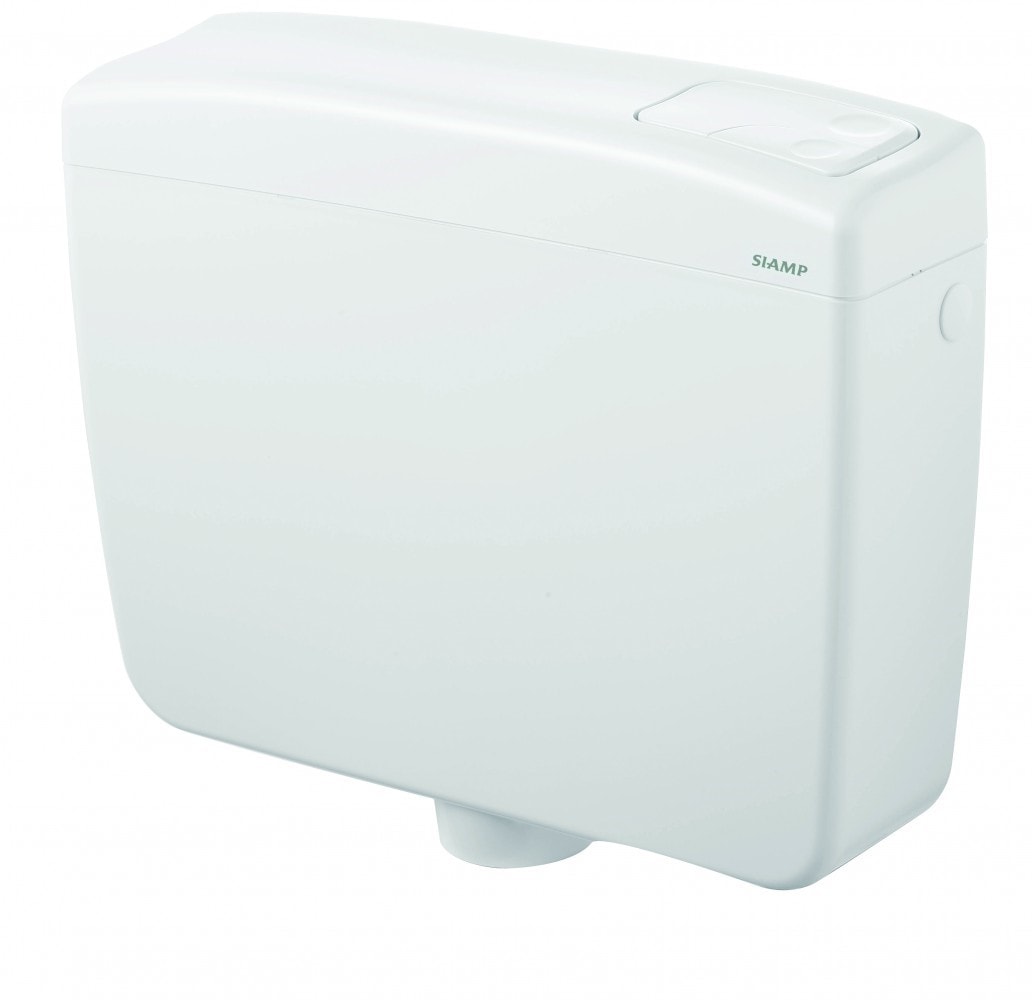 Siamp 31501010 Réservoir WC Attenant Rondo - Double Volume, Alimentation Latérale