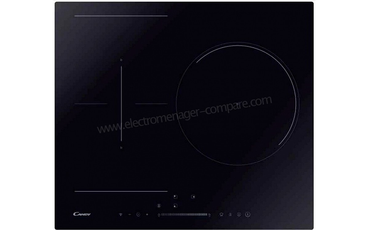 Plaque induction candy - 3 foyers - 7400w - ctps63scttwifi CANDY