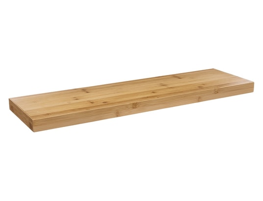 Étagère Fixe Arrondie 'Fixy' Beige - 60 X 23.5 Cm - Parfaite Pour Rangement Murale Déco