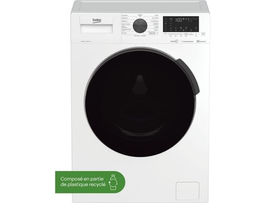 Lave-linge hublot beko wue8626xbwst - 8 kg - induction - l60cm - 1200