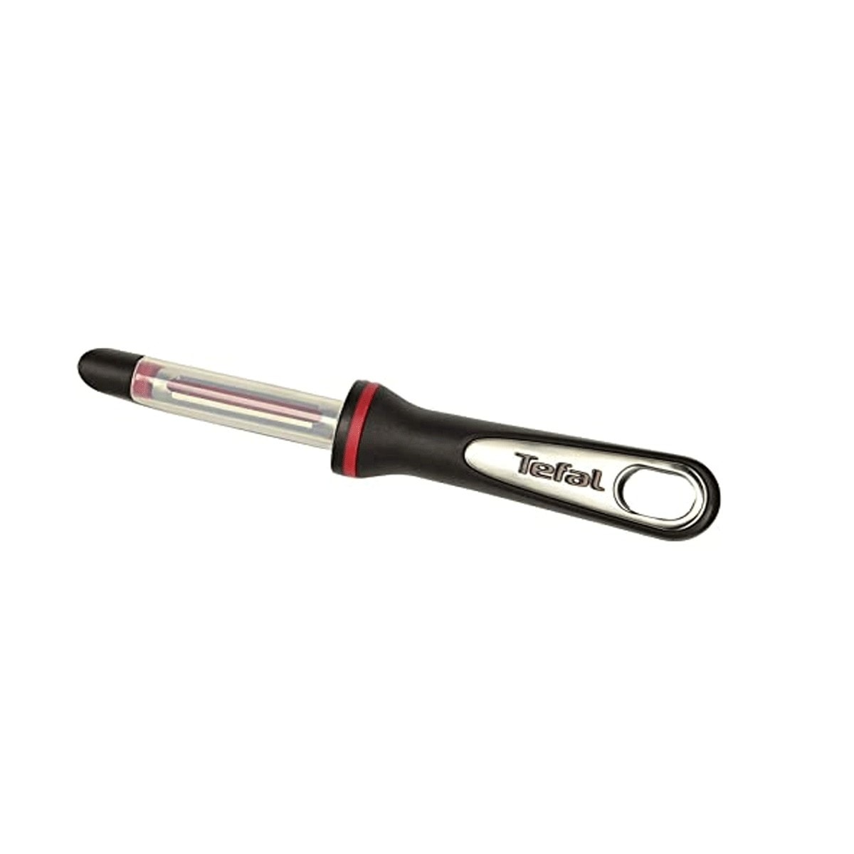 Tefal Ingenio K2071014 Éplucheur Acier Inox - Lame Courbée Et Anneau Silicone Pour Une Préparation Facile